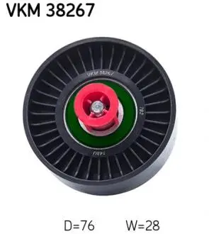 Ролик обвідний поліклінового ременя SKF VKM 38267 (фото 1)