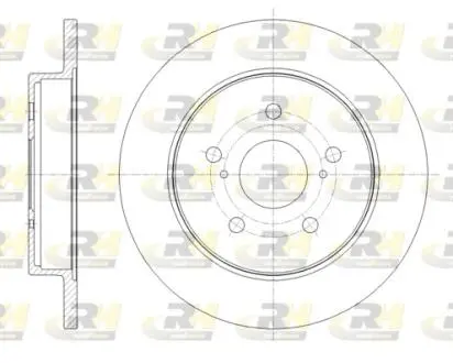 Фото 1 - гальмівний диск ROADHOUSE 61795.00 Гальмівний диск ROADHOUSE 61795.00 (фото 1)