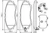 Гальмівні колодки, дискові BOSCH 0986494587 (фото 6)