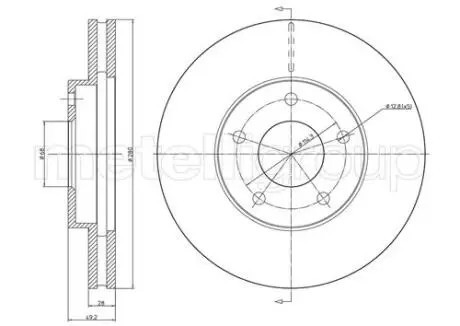 Тормозной диск CIFAM 800-764C