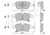 Гальмівні колодки перед.  Ford Galaxy/Mondeo V 1.0-2.5 12- 822-1039-0