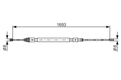 Трос BOSCH 1 987 477 993 (фото 1)