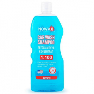 Автошампунь концентрат 1 100 1000мл Car Wash Shampoo NOWAX NX01000 (фото 1)