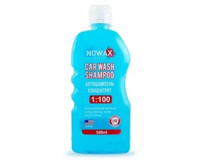 Автошампунь CAR WASH концентрат 1:100 500мл NOWAX NX00500