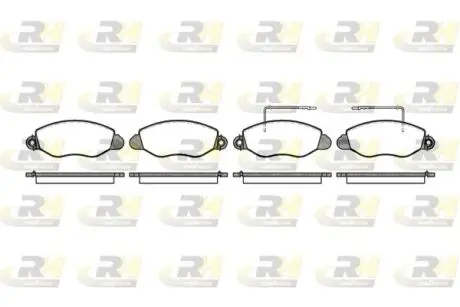 Гальмівні колодки дискові ROADHOUSE 2772.22 (фото 1)