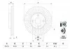 BOSCH диск гальм. передн. MAZDA 2 14- 0986479E56