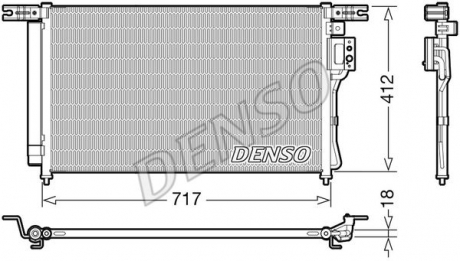 Конденсер кондиціонера DENSO DCN41008