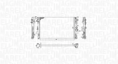 Радіатор MERCEDES VIANO 3.0-3.2-2.0/2.2 [] MAGNETI MARELLI 350213955000