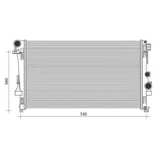Радіатор MERCEDES VIANO 3.0-3.2-2.0/2.2 [350213955000] MAGNETI MARELLI BM955