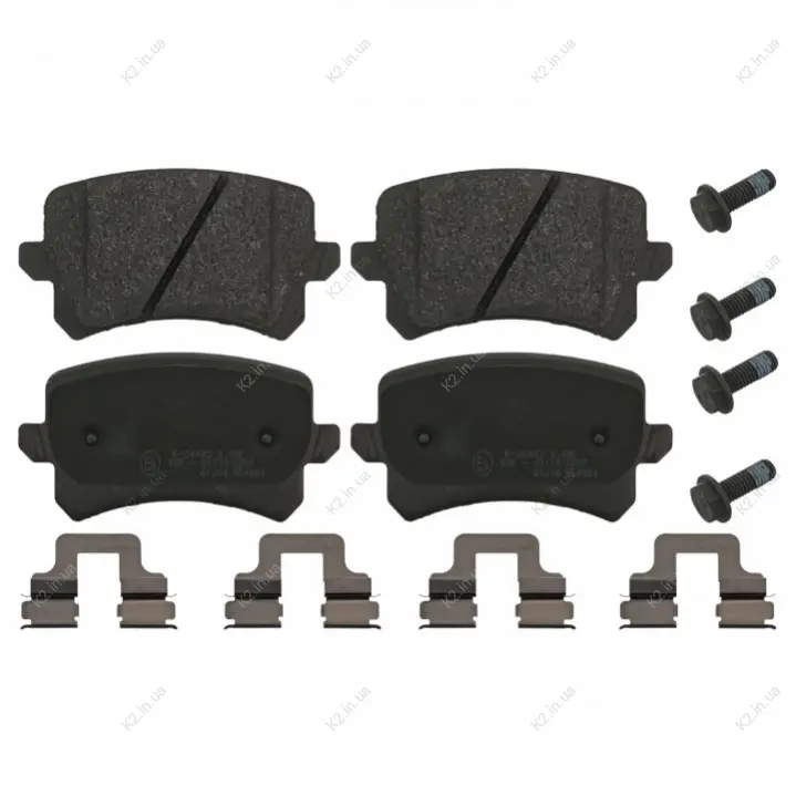 VW гальмівні колодки задн. AUDI A3/4/6/8 VW Golf V, Passat, Touran SKODA FEBI 16991 (фото 1)