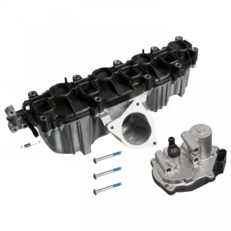 VW колектор впускний з патрубком дрос. заслонки AUDI, SKODA, 2.0TDI 03- FEBI 176636