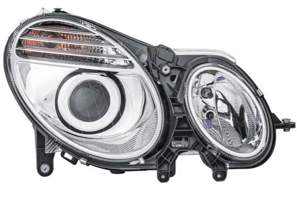 DB Фара основная галоген с мотором,с лампами H7/H7 PY21W W5W прав.W211 02- HELLA 1EL 009 260-081 (фото 1)