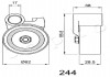 Ролик ремня ГРМ Toyota Land cruiser 80 4.2 (95-97),Chrysler 3003.5 (04-12) (4524 Japko 45244 (фото 2)