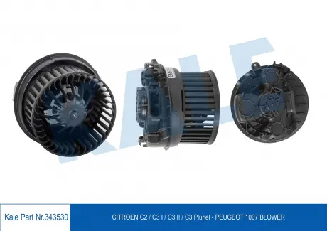 KALE CITROEN Вентилятор салона C2/3,Peugeot 1007,206/307 KALE OTO RADYATOR 343530