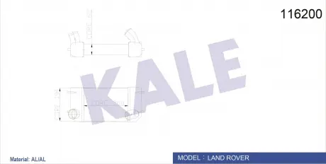 KALE LANDROVER Интеркулер Defender,Discovery I 2.5TD 90- KALE OTO RADYATOR 116200