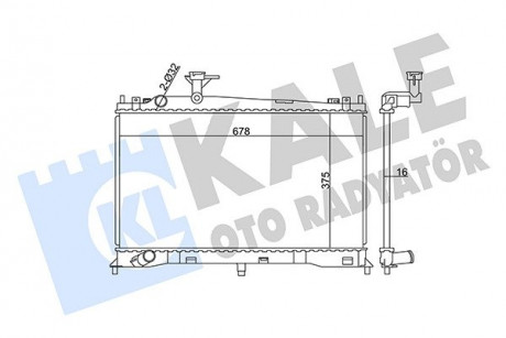 Радиатор охлаждения Mazda 6 KALE OTO RADYATOR 360100 (фото 1)