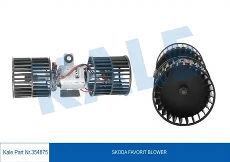 KALE SKODA Вентилятор салона Favorit 1.3 89- KALE OTO RADYATOR 354875