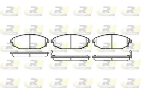 Гальмівні колодки дискові ROADHOUSE 2734.02 (фото 1)