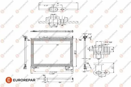 CITROEN РАДІАТОР КОНДИЦІОНЕРА Eurorepar 1618100080