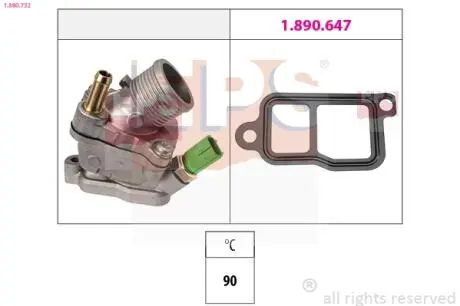 VOLVO Термостат S60/80,V70,XC90 Eps 1.880.732