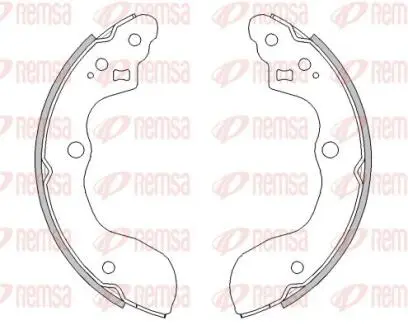 SUZUKI Колодки гальмівні барабанні SX4 06- REMSA 4531.00