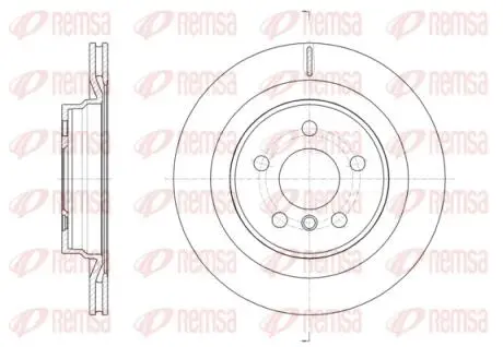 BMW Диск гальмівний задній 1/F40, X1/F48 REMSA 61632.10 (фото 1)