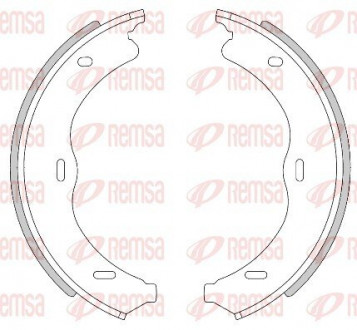 Колодки гальмівні барабанні (комплект 4 шт) REMSA 4469.00