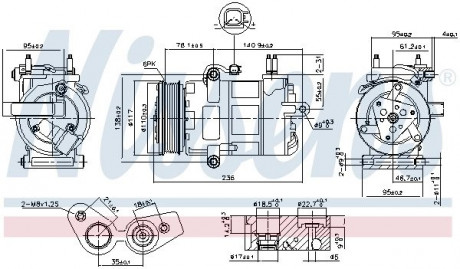 Компрессор NISSENS 890217