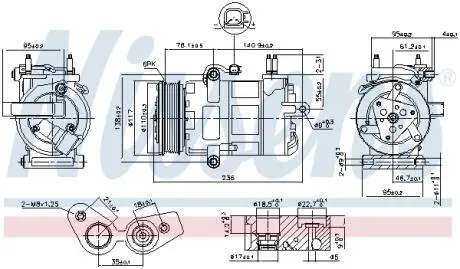 Компрессор NISSENS 890217
