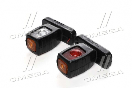 Ліхтар габаритний 24V LED (трикольоровий прямий міні) TEMPEST TP 005-06