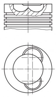 Поршень MAHLE KNECHT 209 70 00