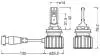 Комплект ламп (2шт.) LED HB3 19W 12V P22d 6000К OSRAM 9006DWBRT-2HFB (фото 2)