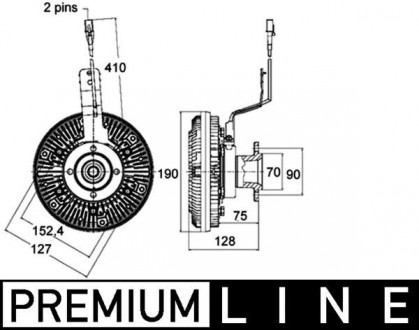 Муфта вентилятора, MAN TGS/TGX MAHLE KNECHT CFC 135 000P