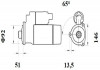 Стартер MAHLE KNECHT MS 758 (фото 2)