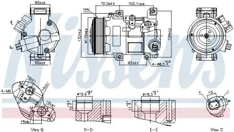 Компрессор NISSENS 89516