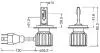 Комплект ламп (2шт.) LED H4/H19 15W 12V P43t/PU43t-3 6000К OSRAM 64193DWBRT-2HFB (фото 3)