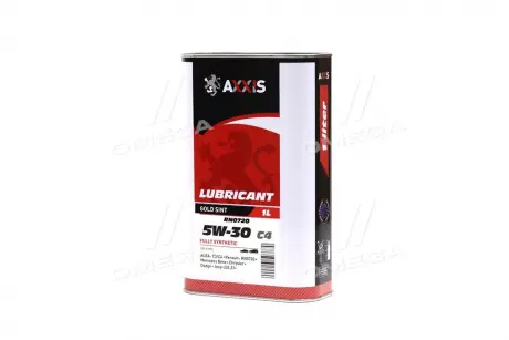 Масло моторн. AXXIS 5W-30 С4 RN0720 Gold Sint (Каністра 1л) AXXIS Польша AX-2188
