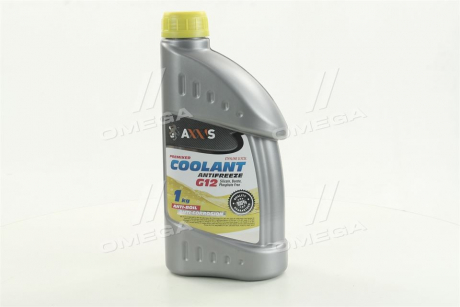 Антифриз YELLOW G12 Сoolant <AXXIS> (жовтий) (Каністра 1кг) AXXIS Польша AX-2007