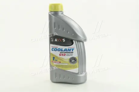 Антифриз YELLOW G12 Сoolant <AXXIS> (жовтий) (Каністра 1кг) AXXIS Польша AX-2007