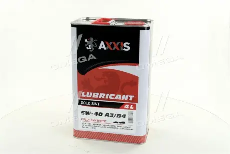 Масло моторн. AXXIS 5W-40 A3/B4 Gold Sint (Каністра 4л) AXXIS Польша AX-2025