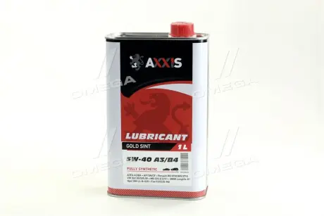 Масло моторн. AXXIS 5W-40 A3/B4 Gold Sint (Каністра 1л) AXXIS Польша AX-2024