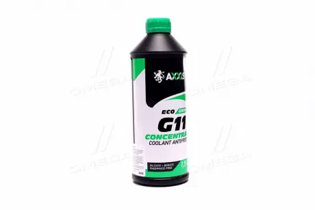 Антифриз концентрат ECO-80C GREEN G11 1,5л <AXXIS> AXXIS Польша AX-P999-G11Gr ECO1,5