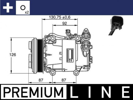 Компресор кондиціонера MAHLE KNECHT ACP 54 000P