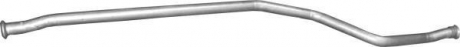 Труба соединительная (средняя часть) алюминизированная сталь Peugeot 206 1.4i (05-09) POLMOSTROW 19.22 (фото 1)