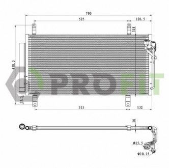 Конденсер кондиціонера PROFIT 1770-0535