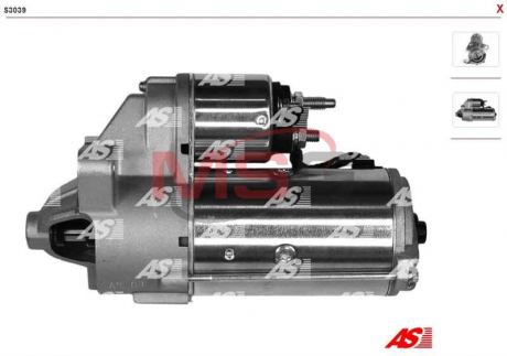 Стартер AS S3039 (фото 1)