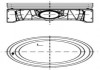 Поршень з кільцями VAG 77.01 1.4 BCA/BKY (KS) KOLBENSCHMIDT 99913621 (фото 1)