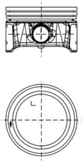 Поршень з кільцями VAG 77.01 1.4 BCA/BKY (KS) KOLBENSCHMIDT 99913621