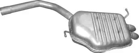 Глушник, алюм. сталь, задн. част. Audi A4 1.9 TDi Turbo Diesel 04/01-06/04 sedan, combi POLMOSTROW 01.130