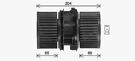 Вентилятор отопителя салона Renault Fluence AC+ AVA COOLING RT8666 (фото 1)